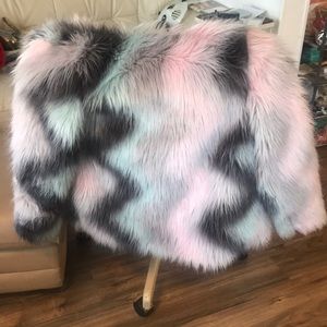 Like new faux girls jacket